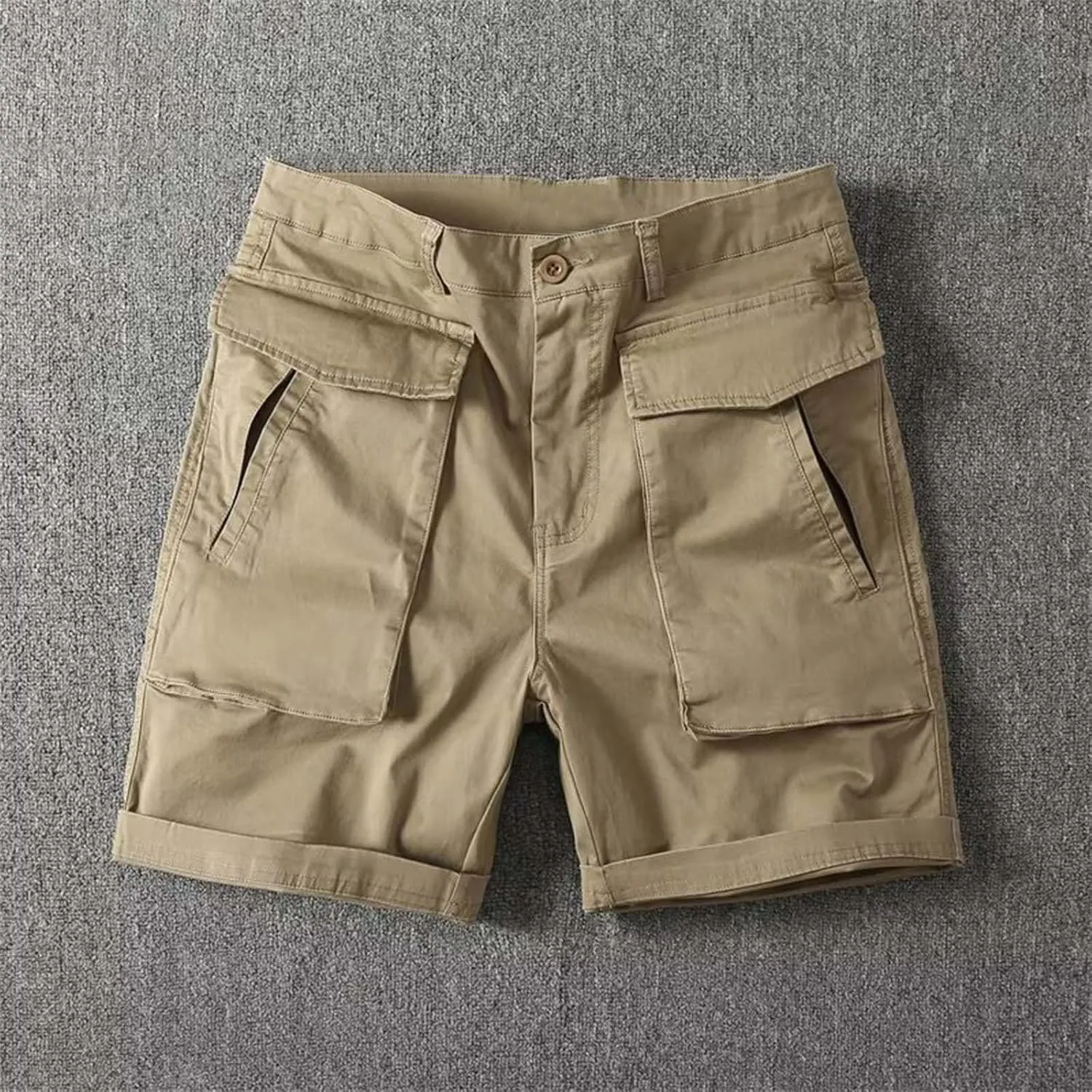 Men's Cargo Pants Cotton Work Trousers Men Trousers Linen Men's Cotton Cargo Pants Multi-Pocket Trousers for Trekking