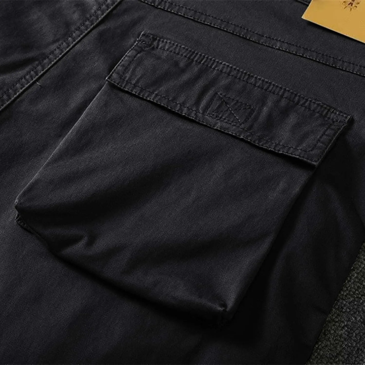 Men's Cargo Pants Cotton Work Trousers Men Trousers Linen Men's Cotton Cargo Pants Multi-Pocket Trousers for Trekking