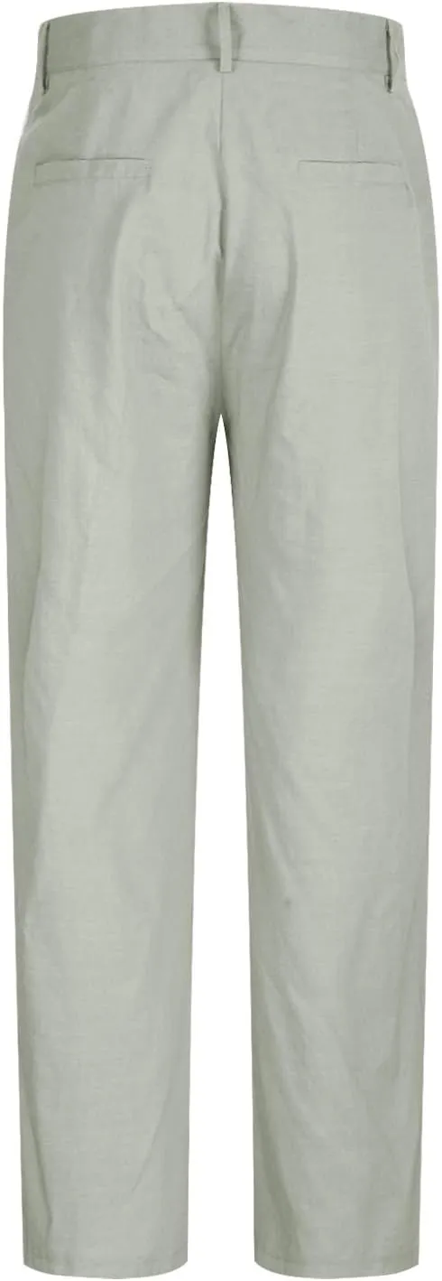 Men's Dress Pants Stretch Classic Fit Suit Pants Casual Pleated Front Dress Pants Straight Fit Pants