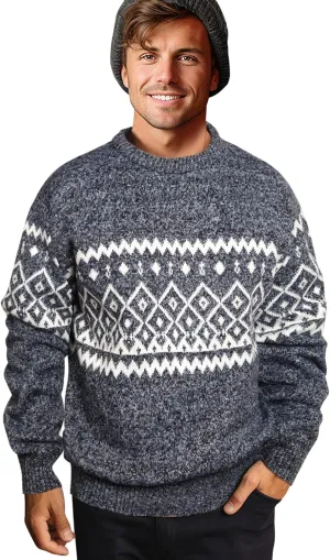 Mens Fleece Pullovers Sweaters Vintage Funny Aesthetic Sweater Ugly Christmas Jumper