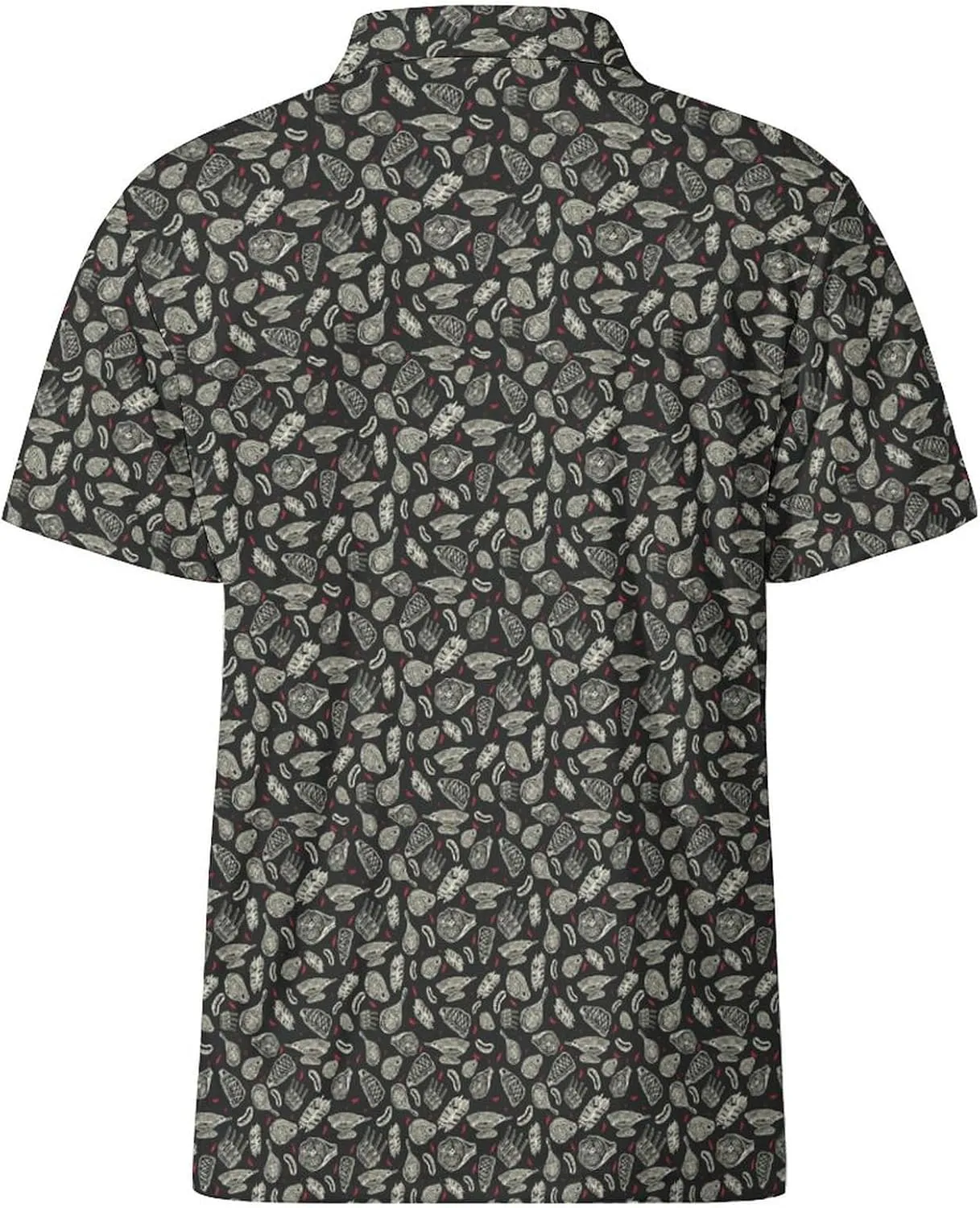 Men's Golf Shirts Moisture Wicking Quick Dry Performance Golf Polo Shirts for Men Fashion Print Short Sleeve Polo Shirts