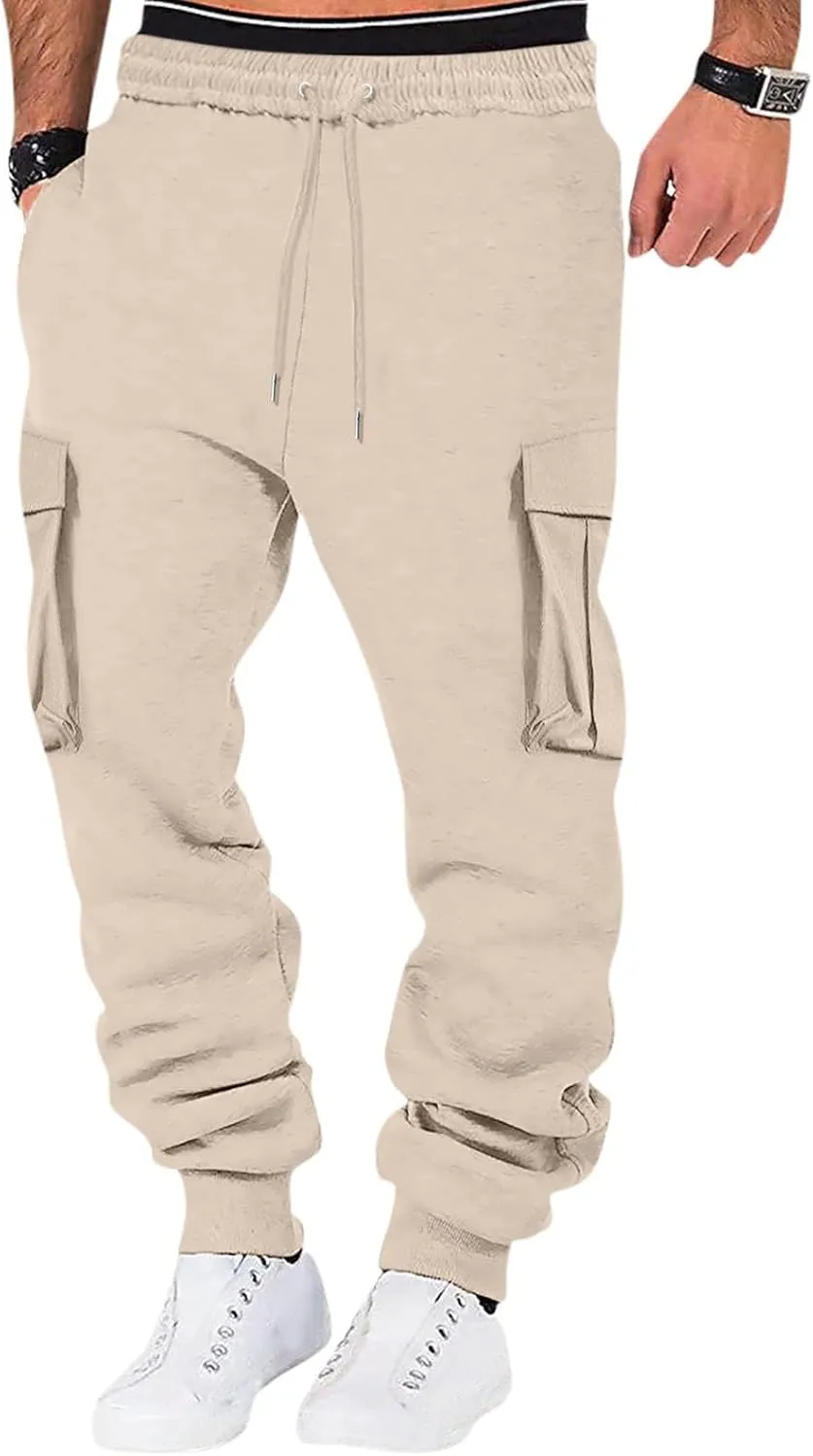 Mens Jogging Casual Sweatpants Mens Hiking Pants Pocket Bodybuilding Men's Track Training Pants Joggers Sweatpants