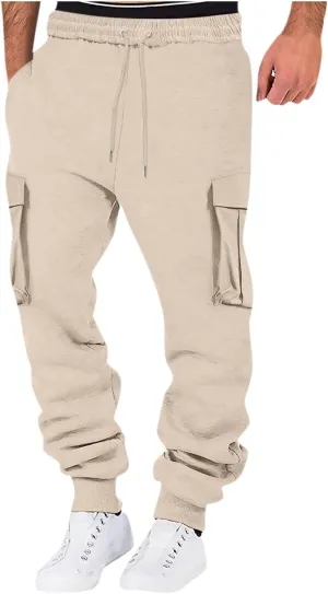 Mens Jogging Casual Sweatpants Mens Hiking Pants Pocket Bodybuilding Men's Track Training Pants Joggers Sweatpants