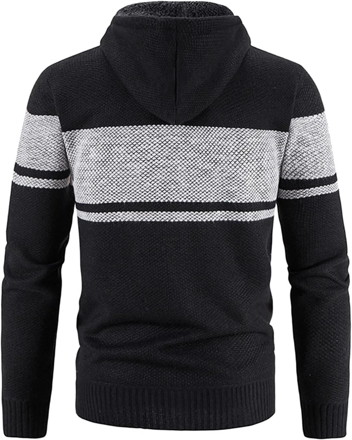 Mens Lightweight Sweater Matching Hooded Zipper Warm Cardigan Knitted Coat Fashion Men mens quilted jacket Old