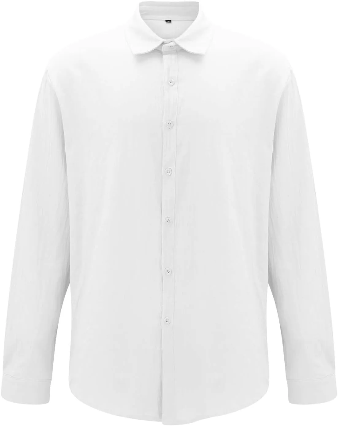 Men's Long Sleeve Casual Button Down Shirts Untucked Shirts for Men Business Work Shirts Regular Fit Dress Shirt