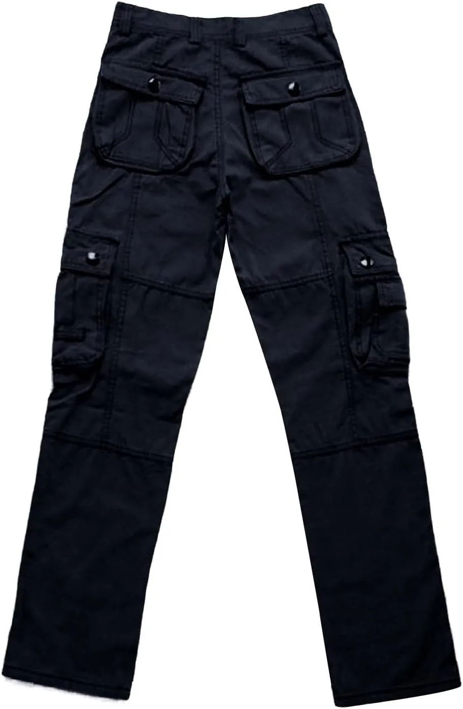 Men's Outdoor Cargo Work Trousers Solid Color Tactical Pants Comfort Fit Casual Mens Pants Rip-Stop Combat Cargo Pants