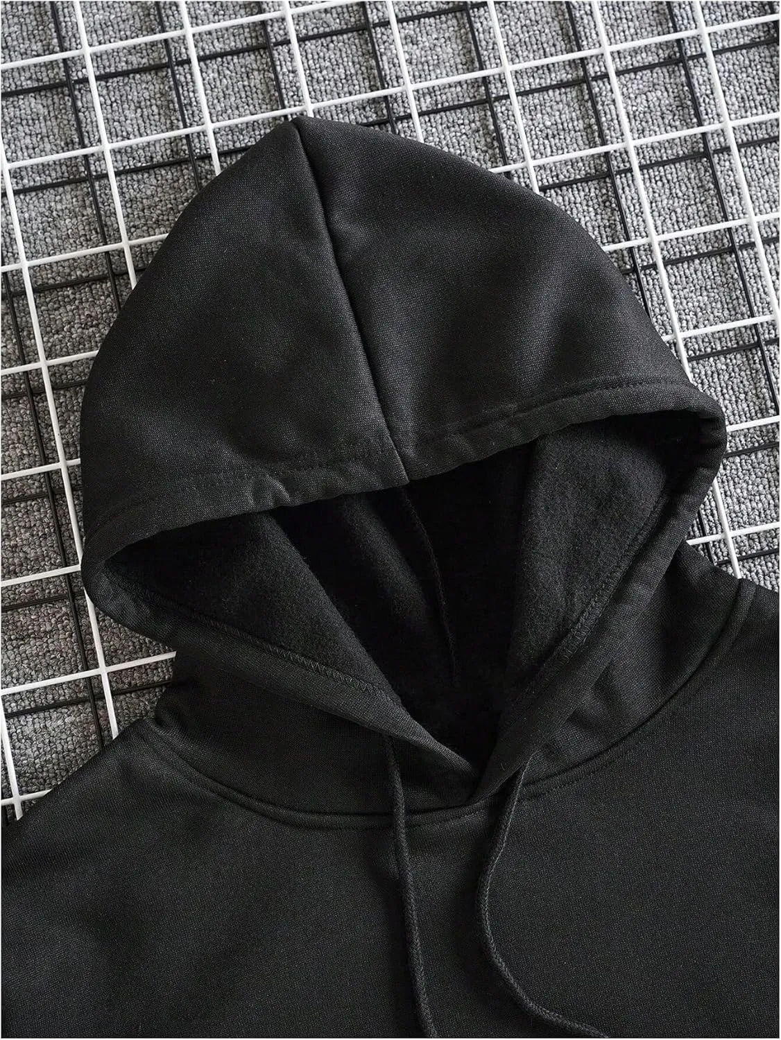 Men's Oversized Graphic Letter Hoodie Long Sleeve Drawstring Hooded Sweatshirts Pullovers