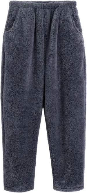 Mens Pajama Pants Flannel Cotton Plaid Sleep & Lounge Pants Funny Pj Bottoms Wide Leg Holiday Sleepwear