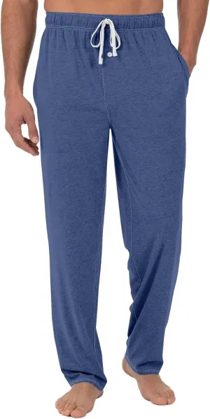 Mens Pajama Pants, Soft Cotton Sleep Lounge Pants Solid Plaid Comfort Soft Sleep Pant with Pockets and Drawstring