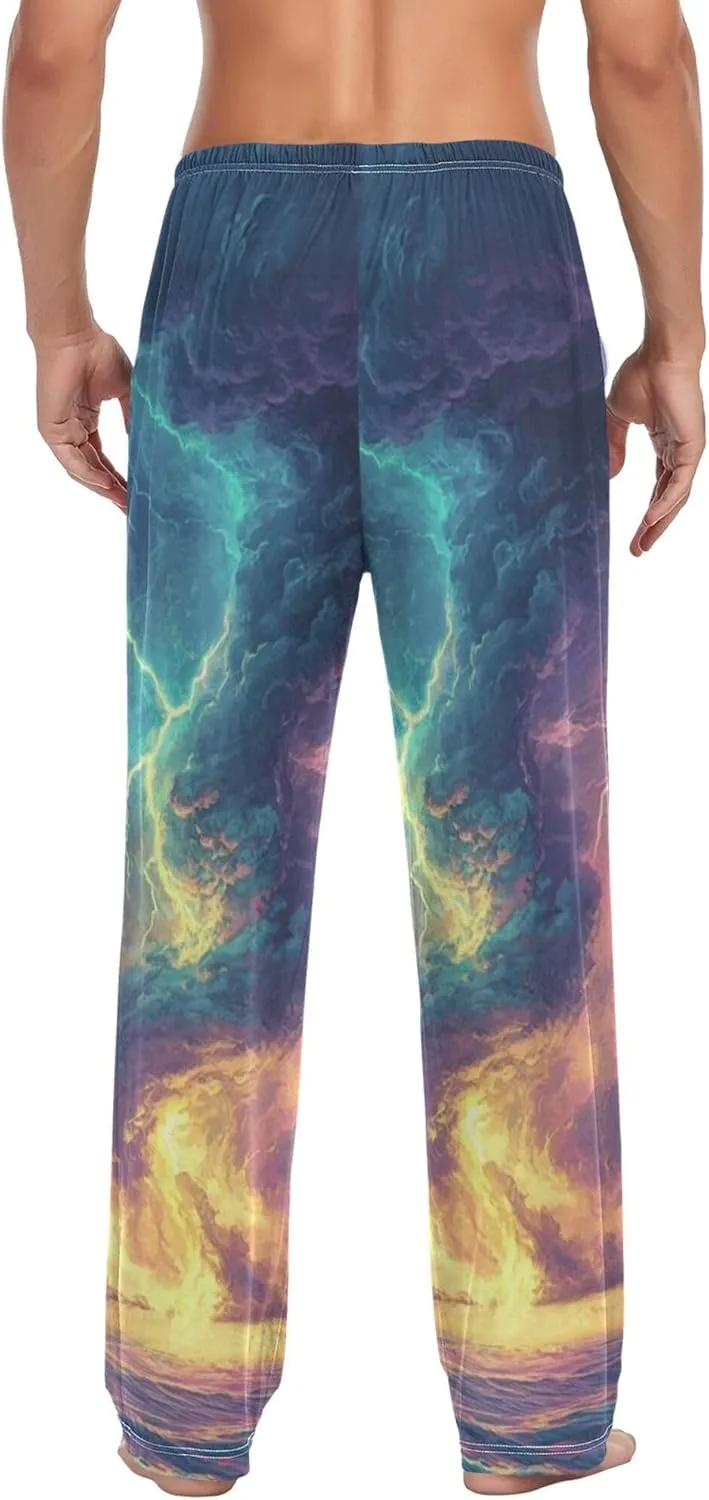 Mens Pajama Pants Soft Cozy Comfortable Pajama Bottoms Fashion lounge Pants