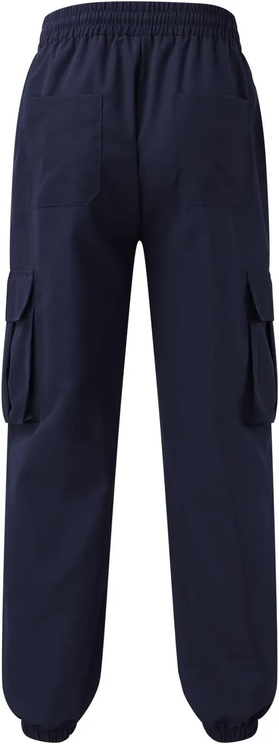 Mens Punk Pants Slim Fit Cargo Pants for Men Plus Size Cargo Pants Men Winter Sweat Pants Men School Pants Men
