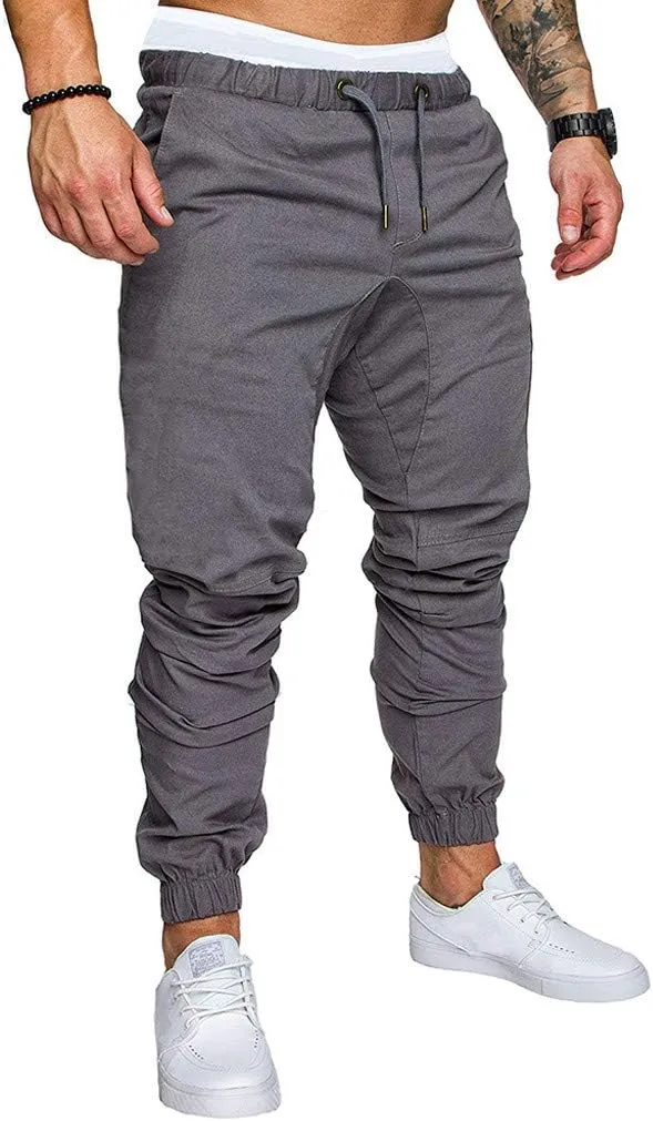 Mens Punk Pants Slim Fit Cargo Pants for Men Plus Size Cargo Pants Men Winter Sweat Pants Men School Pants Men