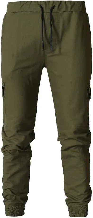 Mens Punk Pants Slim Fit Cargo Pants for Men Plus Size Cargo Pants Men Winter Sweat Pants Men School Pants Men
