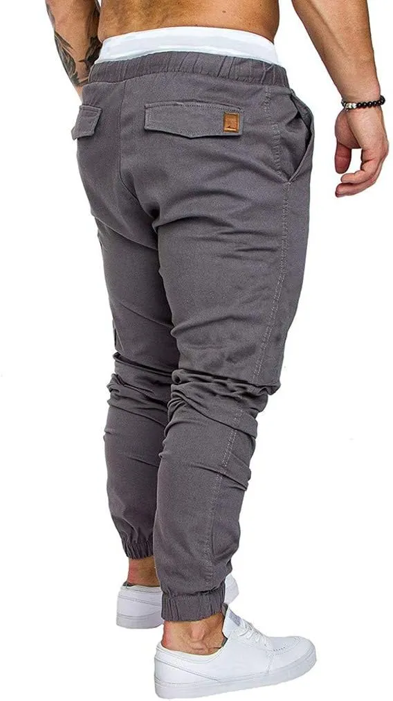 Mens Punk Pants Slim Fit Cargo Pants for Men Plus Size Cargo Pants Men Winter Sweat Pants Men School Pants Men