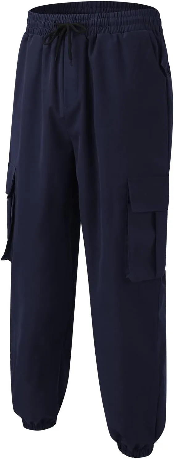 Mens Punk Pants Slim Fit Cargo Pants for Men Plus Size Cargo Pants Men Winter Sweat Pants Men School Pants Men
