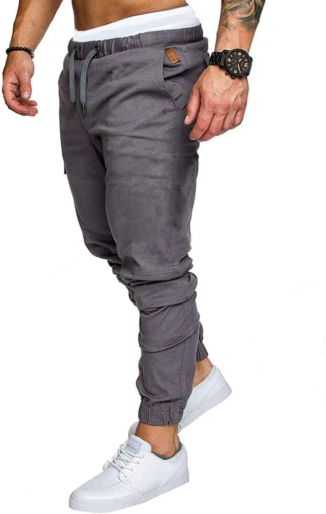 Mens Punk Pants Slim Fit Cargo Pants for Men Plus Size Cargo Pants Men Winter Sweat Pants Men School Pants Men