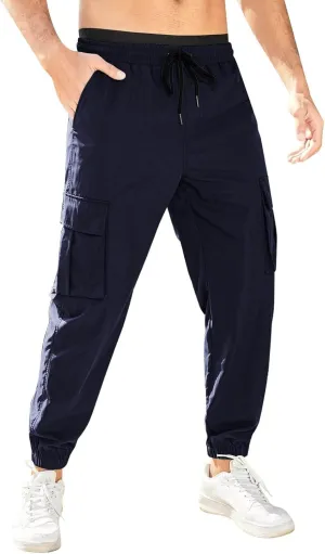 Mens Punk Pants Slim Fit Cargo Pants for Men Plus Size Cargo Pants Men Winter Sweat Pants Men School Pants Men