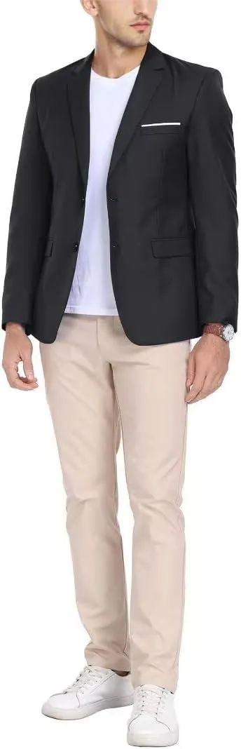 Mens Suits 2 Piece Prom Homecoming Outfit Slim Fit for Men Wedding Suit Blazer Jacket Pants Tie Set