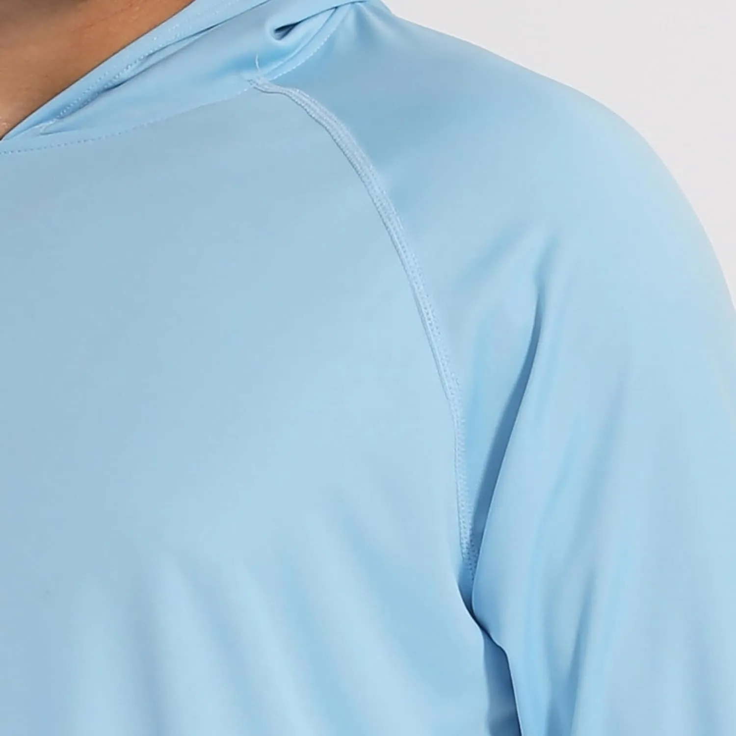 Men's Sun Shirts UPF 50  Hooded Fishing Shirts Long Sleeve UV Fishing Hoodies Hiking Swim Athletic Workout T-Shirts