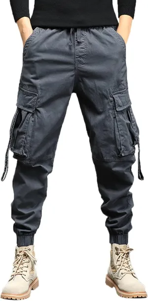 Mens Sweatpants with Pockets Big and Tall Casual Rope Loose Heavyweight Fit Cargo for Men Loose Sports Trousers Pants