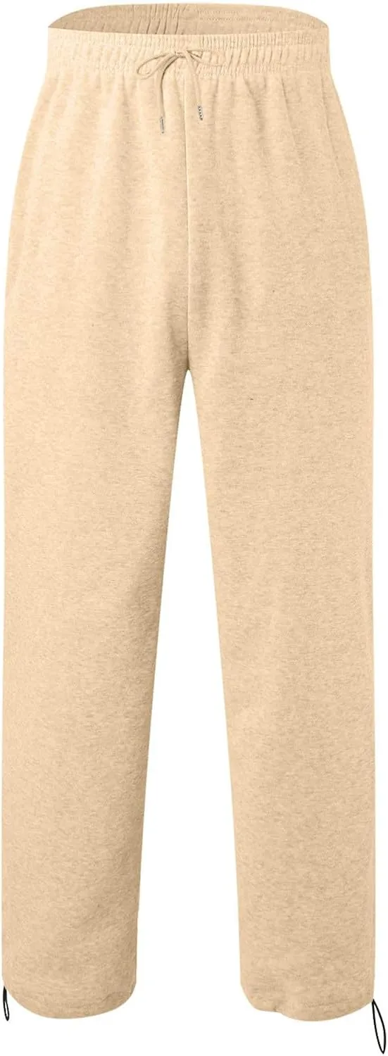 Mens Sweatpants with Pockets Big and Tall Fit Business Casual Dress Pants for Men 2023 Cargo Pants for Men Solid Casual