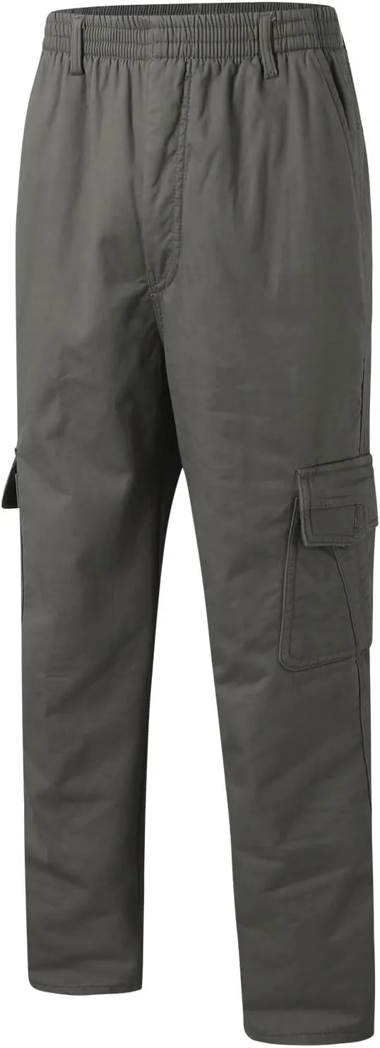 Mens Sweatpants with Pockets Big and Tall Men Casual Heavyweight Sweatpants Classic Fit Pockets Cargo Work Pants Wild