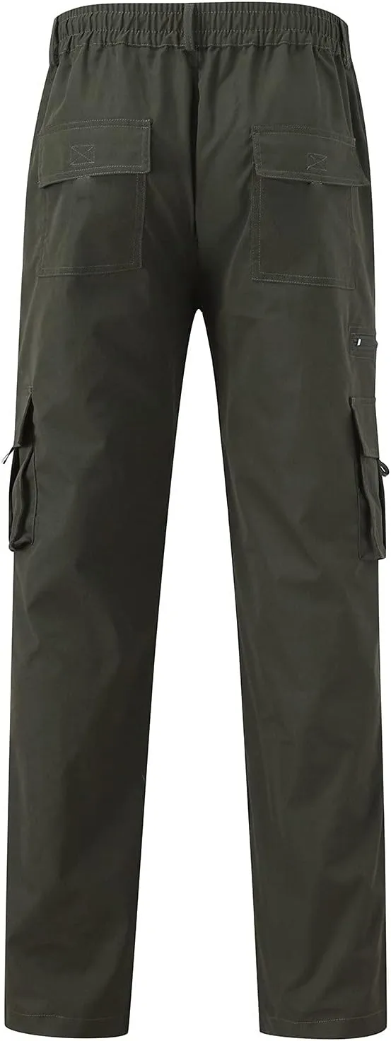 Mens Sweatpants with Pockets Big and Tall Pants Men's Tech Fleece Active Athletic Casual Open Bottom Cargo Sweatpants