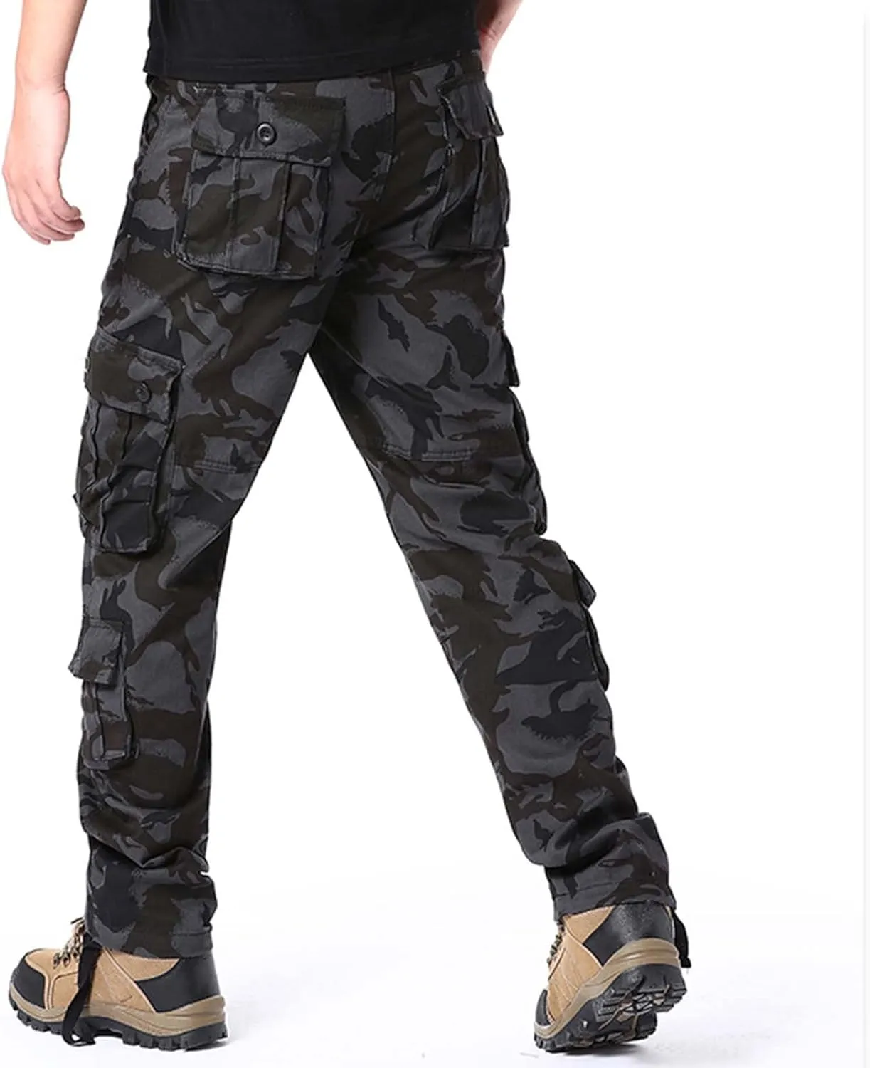 Mens Sweatpants with Pockets Big and Tall Streetwear Hip Hop Pants Cargo Pants Joggers Casual Active Sports Sweatpant