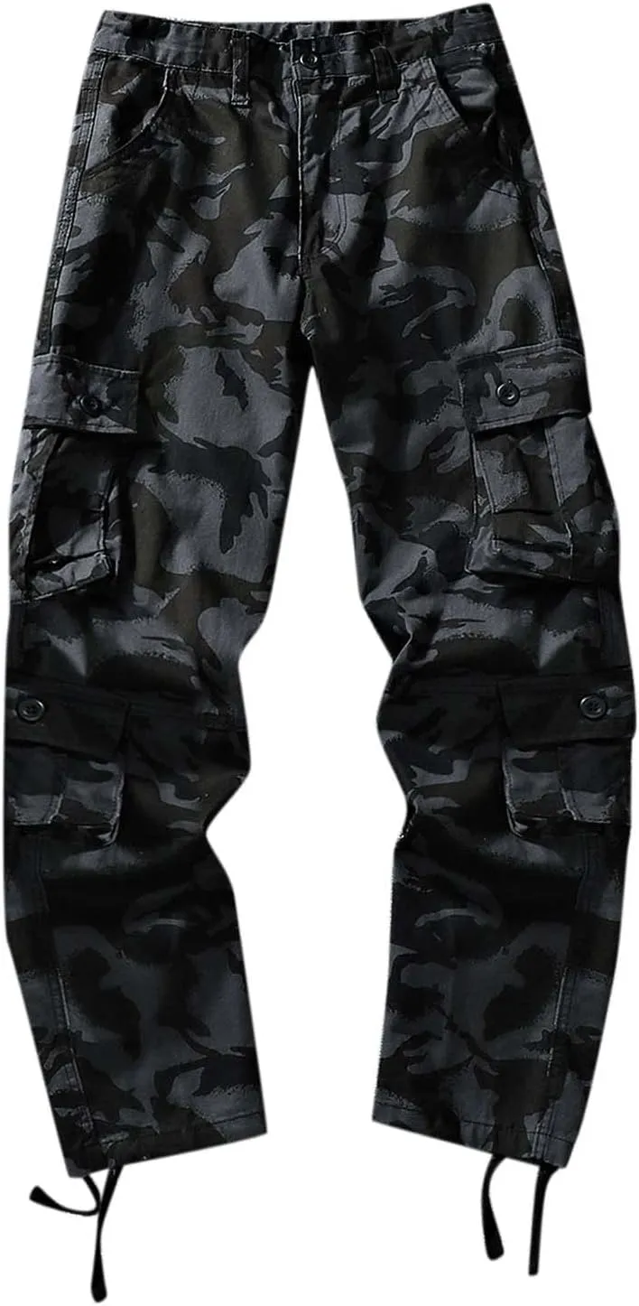 Mens Sweatpants with Pockets Big and Tall Streetwear Hip Hop Pants Cargo Pants Joggers Casual Active Sports Sweatpant