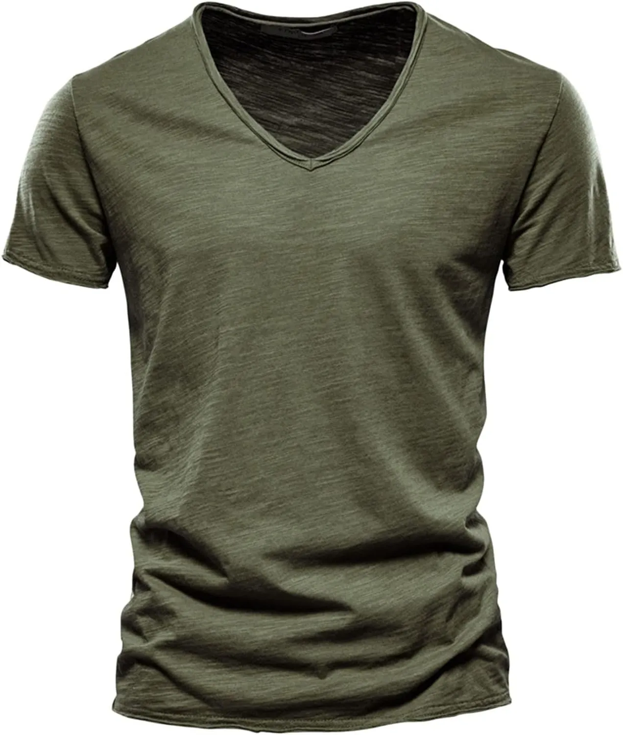 Mens T Shirts V Neck Short Sleeve Tops Summer Casual Cotton Tee Shirts Lightweight Soft Basic Athletic Shirts Trendy