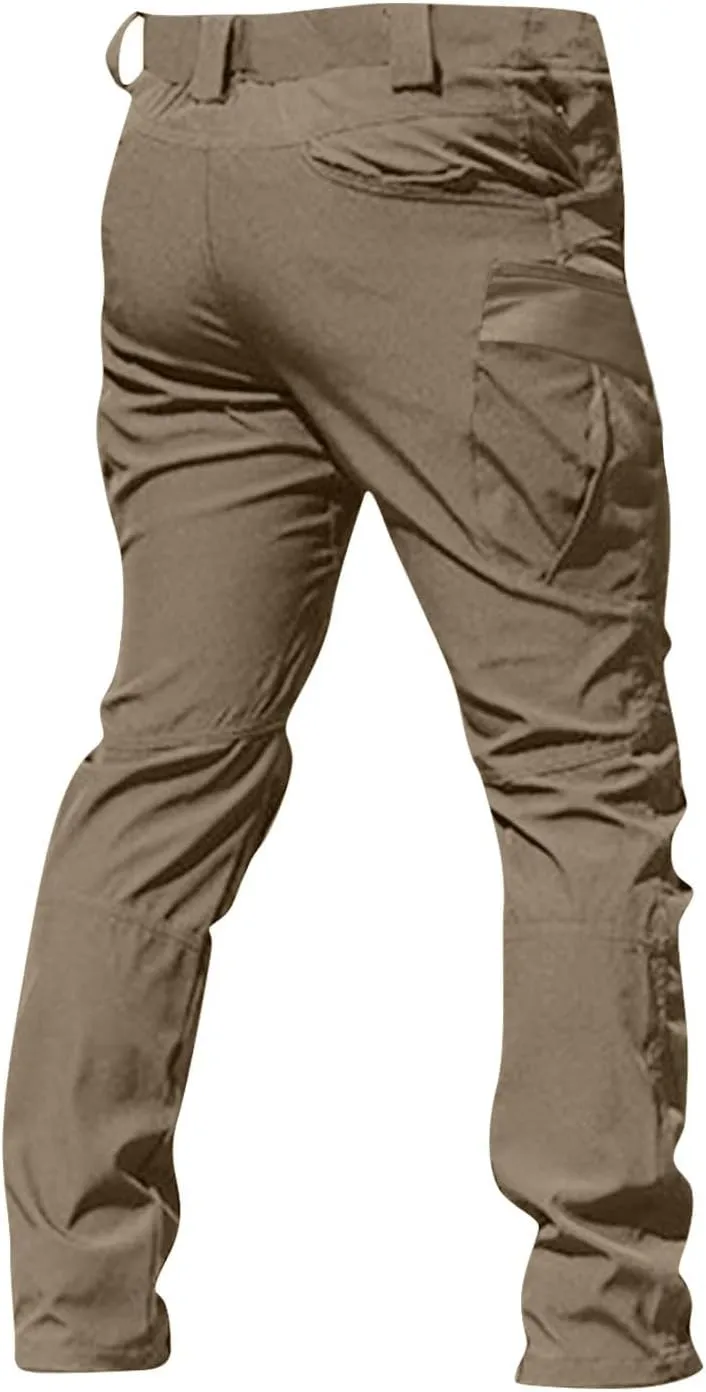 Men's Tactical Cargo Pants Water Lightweight Hiking Pants Outdoor Work Pants with Multi Pockets Men's Pants