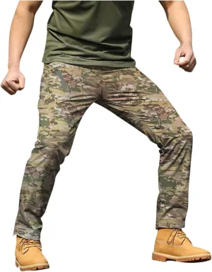Men's Tactical Cargo Pants Water Lightweight Hiking Pants Outdoor Work Pants with Multi Pockets Men's Pants