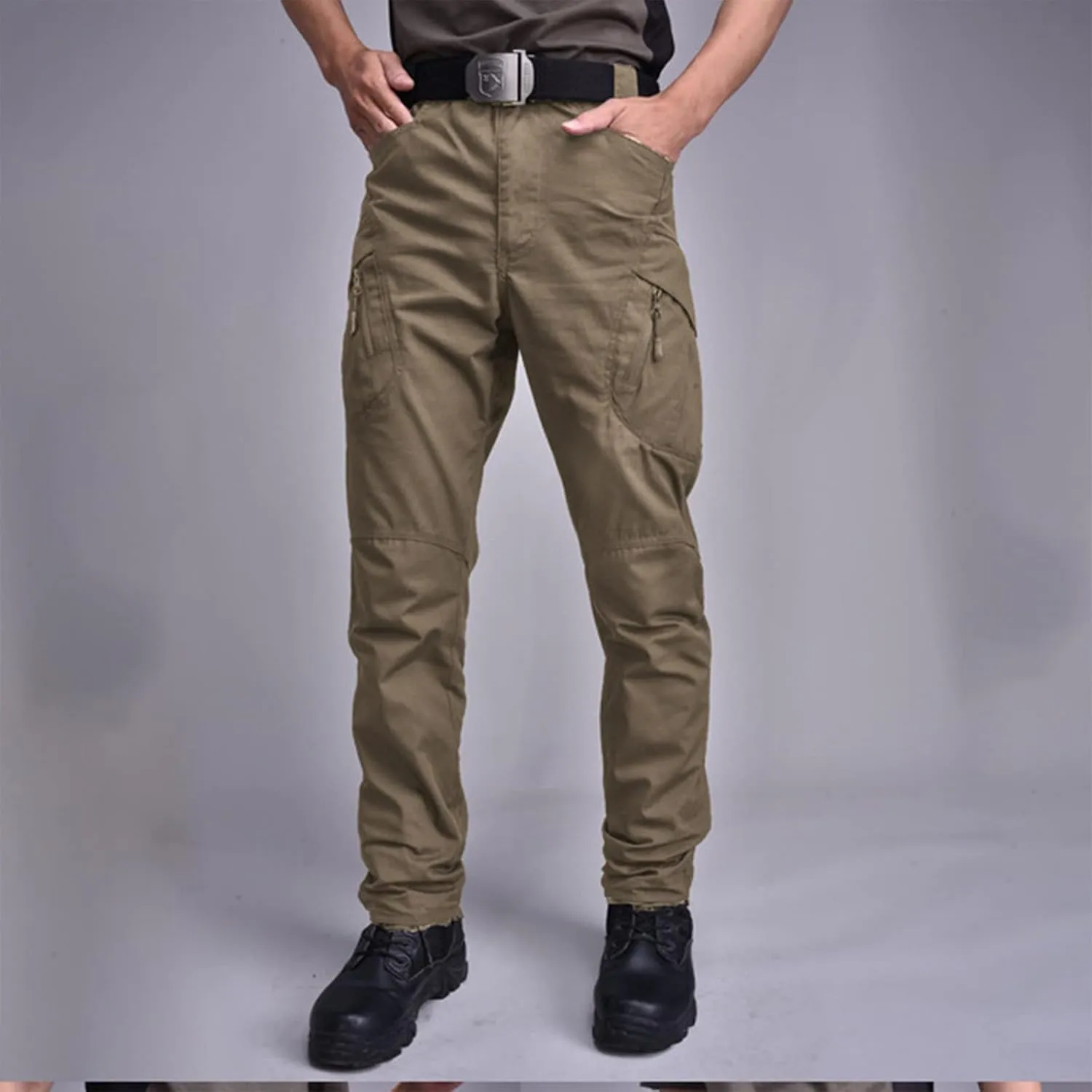 Men's Tactical Cargo Pants Water Lightweight Hiking Pants Outdoor Work Pants with Multi Pockets Men's Pants