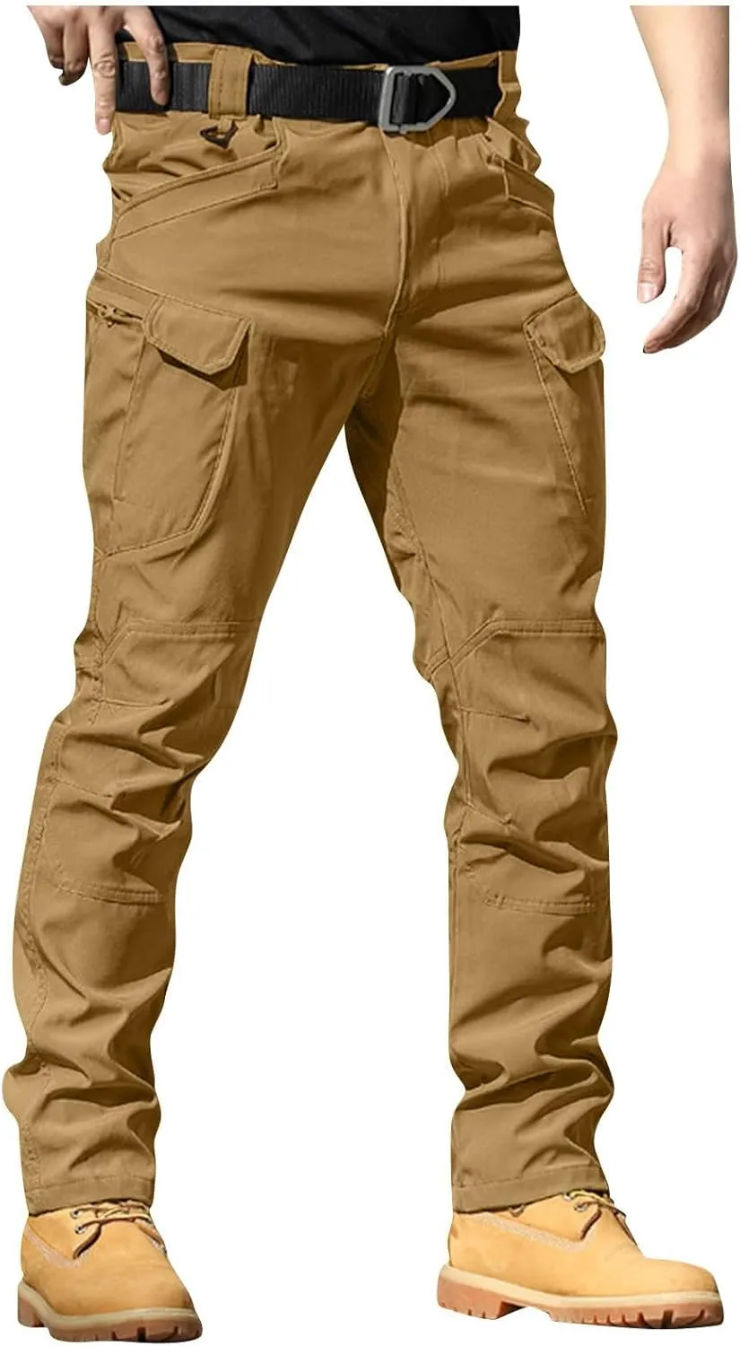 Men's Tactical Pants,City Special Service Pants Water-Resistant Military Cargo Pants Lightweight Multi Pocket Pants