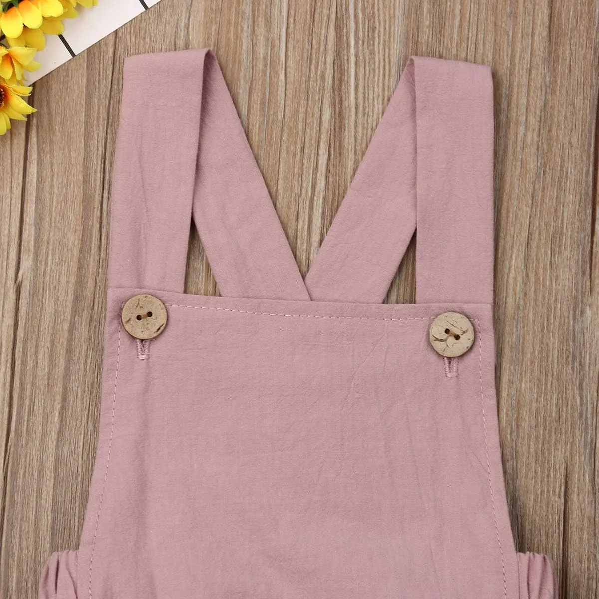 Newborn Infant Baby Girl Romper Clothes Organic Bodysuit Jumpsuit Sunsuit Toddler One-Piece Summer Outfit