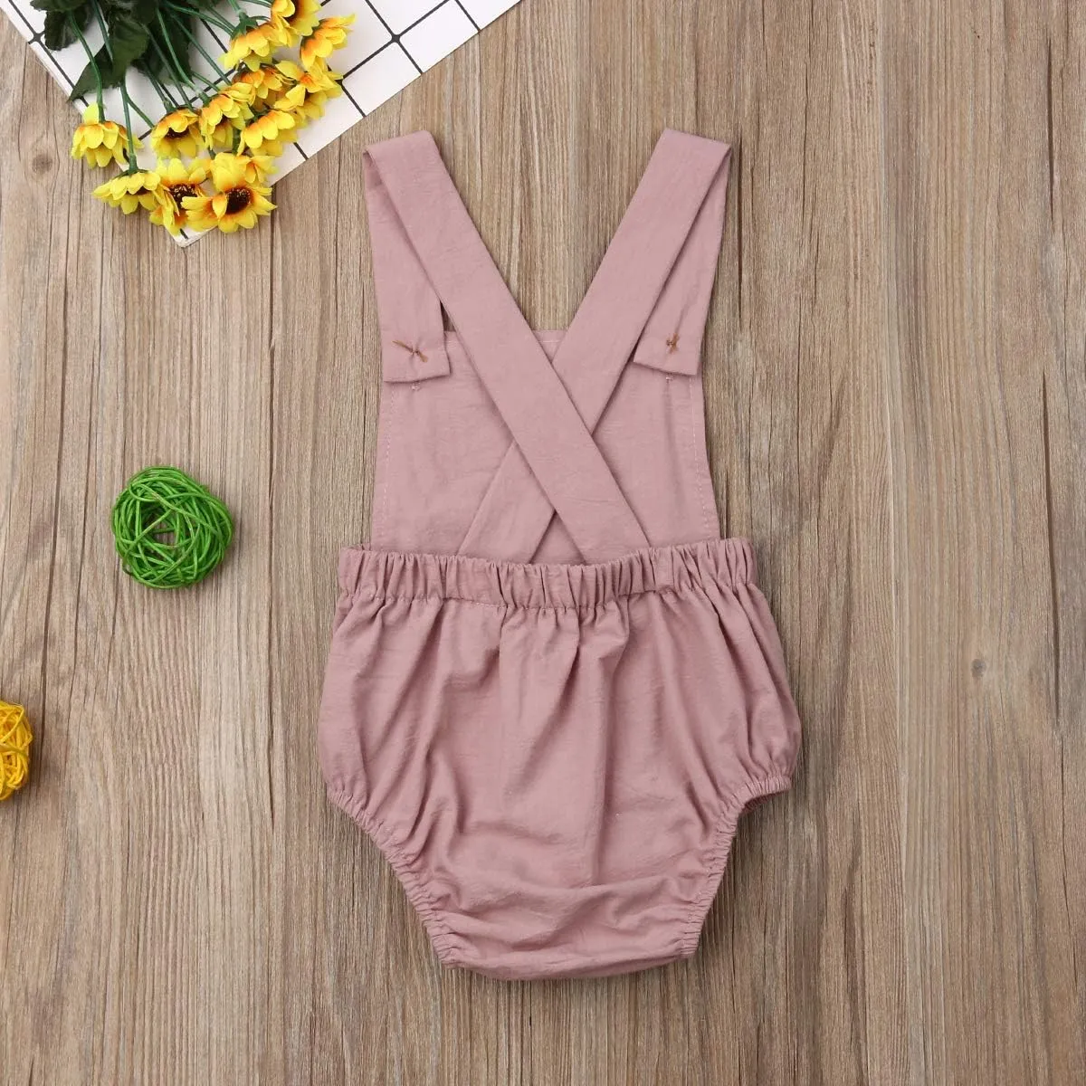 Newborn Infant Baby Girl Romper Clothes Organic Bodysuit Jumpsuit Sunsuit Toddler One-Piece Summer Outfit