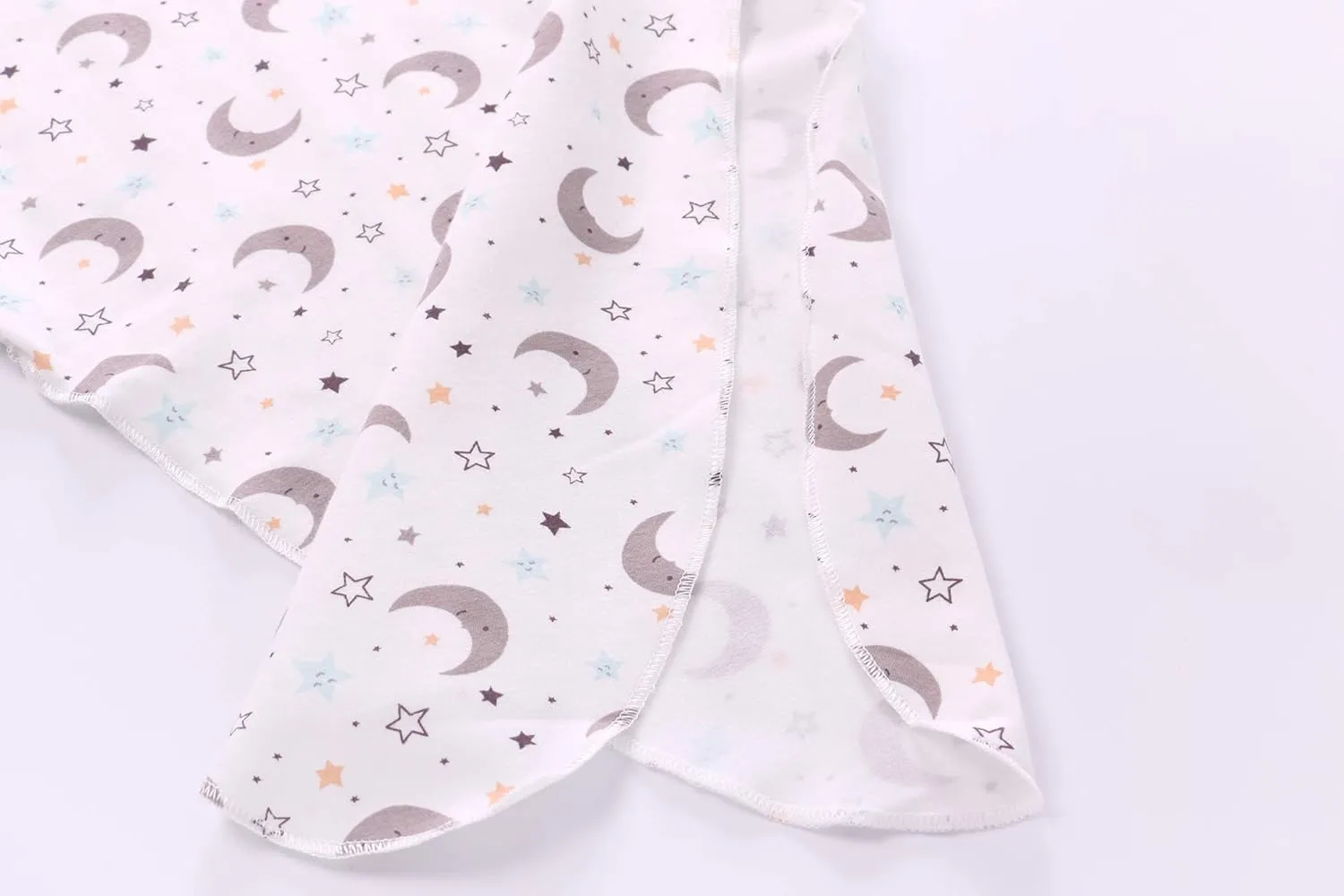 Newborn Knotted Nightgown Long Sleeve with Matching Hat Set 3 Pack, Cotton Baby Sleeper Gowns Sleeping Bags Home Outfits Set with Mitten Cuffs for Boys Girls (Balloon   Rainbow   Bear, 0-6 Months)
