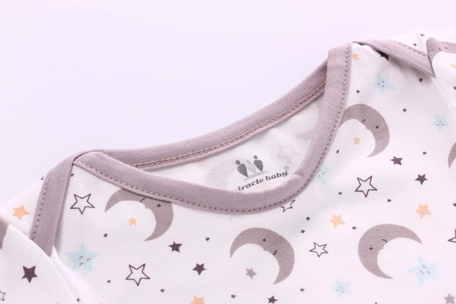 Newborn Knotted Nightgown Long Sleeve with Matching Hat Set 3 Pack, Cotton Baby Sleeper Gowns Sleeping Bags Home Outfits Set with Mitten Cuffs for Boys Girls (Balloon   Rainbow   Bear, 0-6 Months)