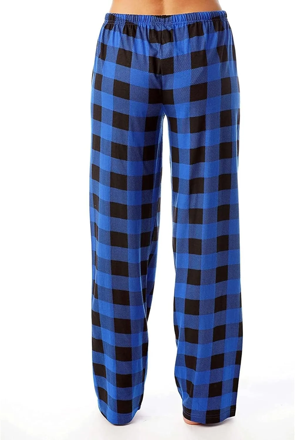 Pajamas Pants for Women Women's Buffalo Plaid Print Fuzzy Pajama Pants Casual Trendy Loungewear Sleep Pants
