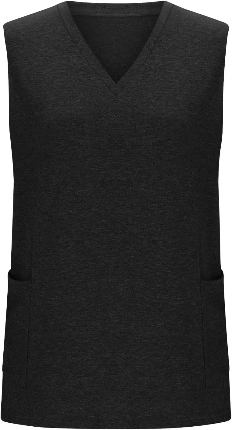 Plus Size Tank Tops for Women Summer Sexy V Neck Sleeveless T-Shirts Casual Loose Basic Tees Shirts with Pockets