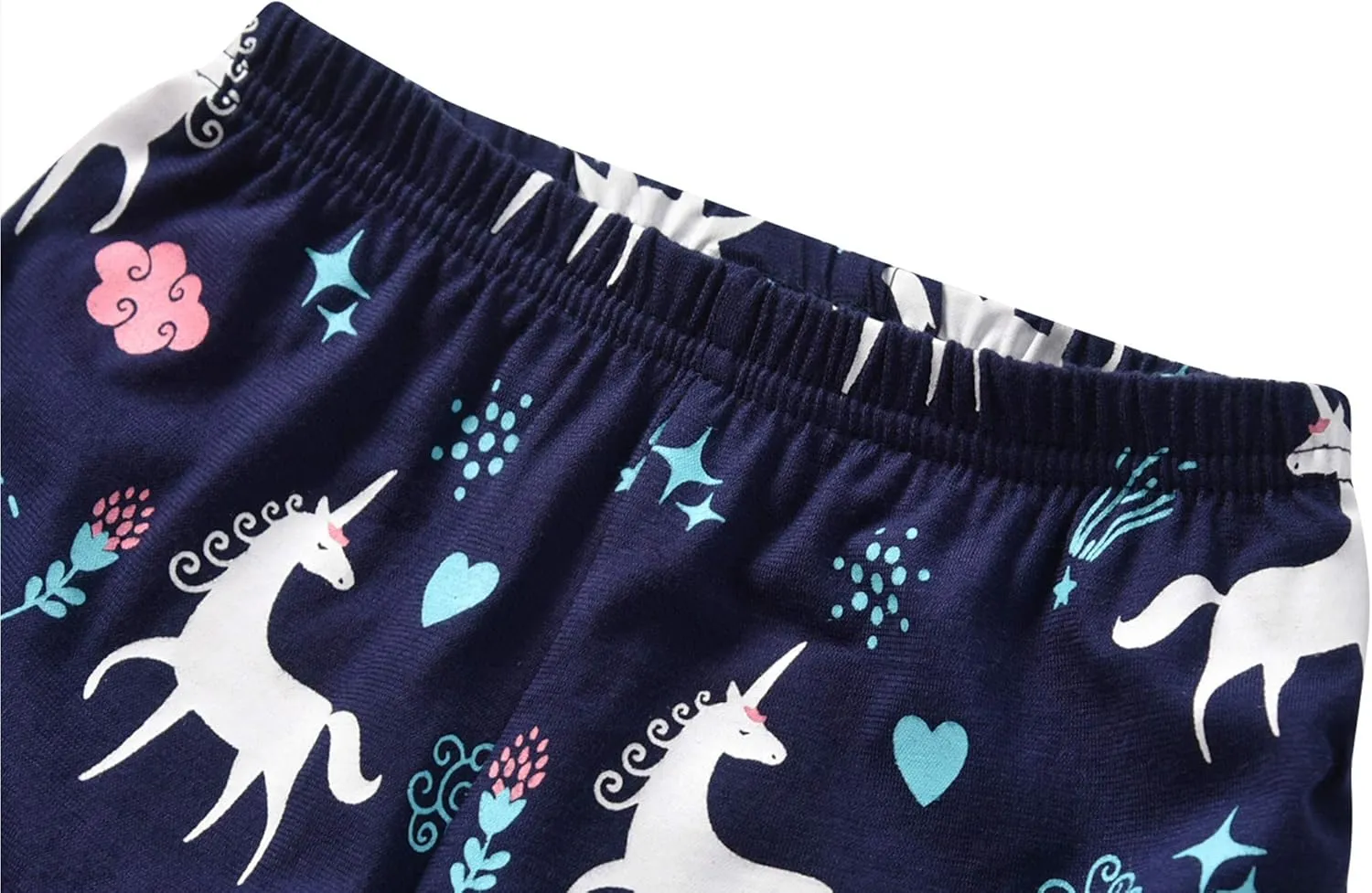 RKOIAN Little Girls' Short Sleeve Pajamas Sets Toddler 100% Cotton Pjs Kids Sleepwears