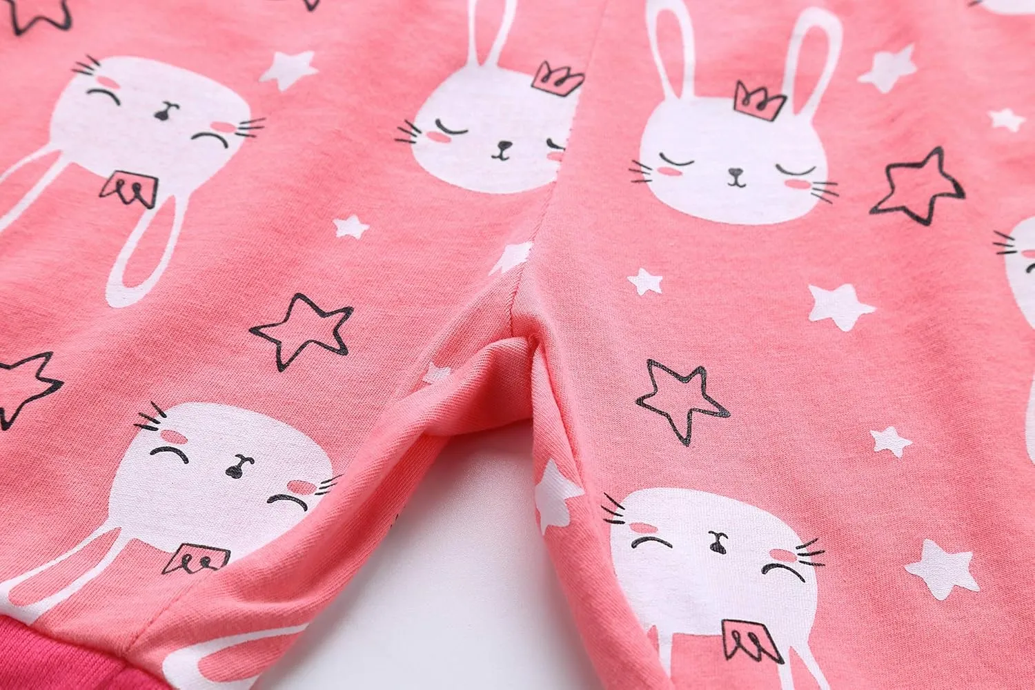 RKOIAN Little Girls' Short Sleeve Pajamas Sets Toddler 100% Cotton Pjs Kids Sleepwears