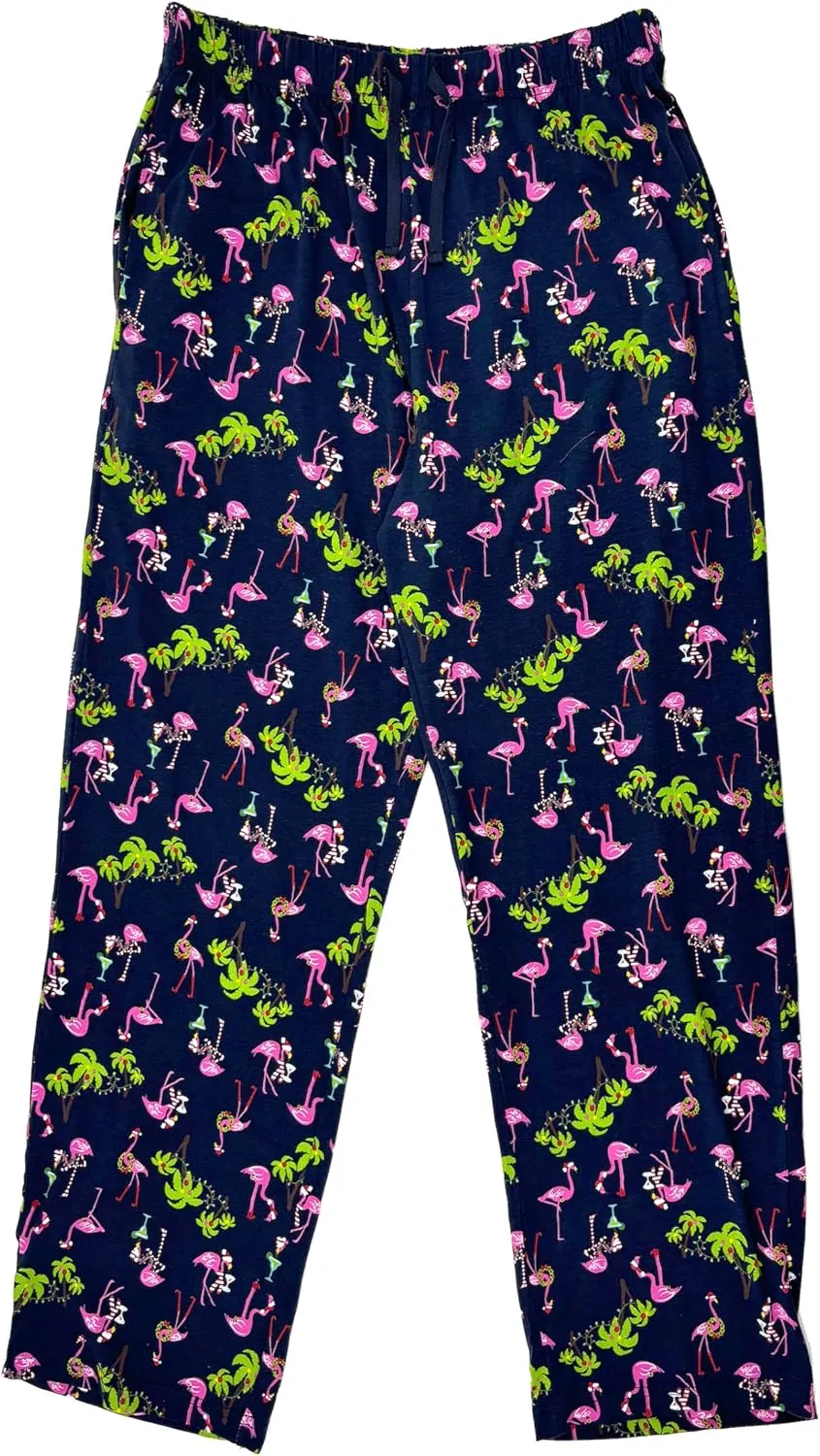 ROCK ATOLL Men's Colorful Patterned Soft Jersey Knit Pajama Lounge Pant Bottoms