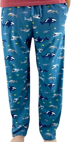 ROCK ATOLL Men's Colorful Patterned Soft Jersey Knit Pajama Lounge Pant Bottoms