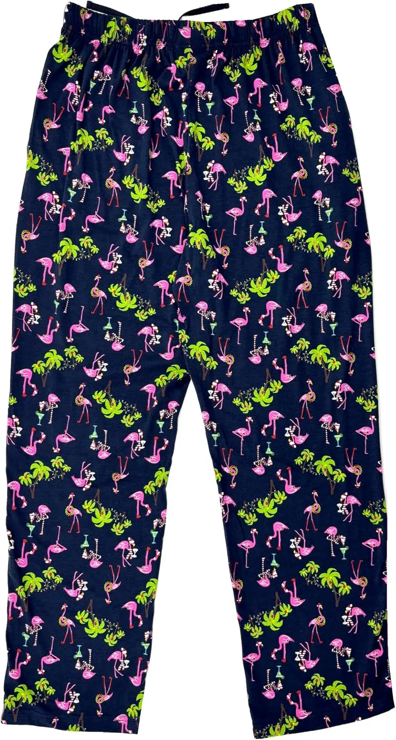 ROCK ATOLL Men's Colorful Patterned Soft Jersey Knit Pajama Lounge Pant Bottoms