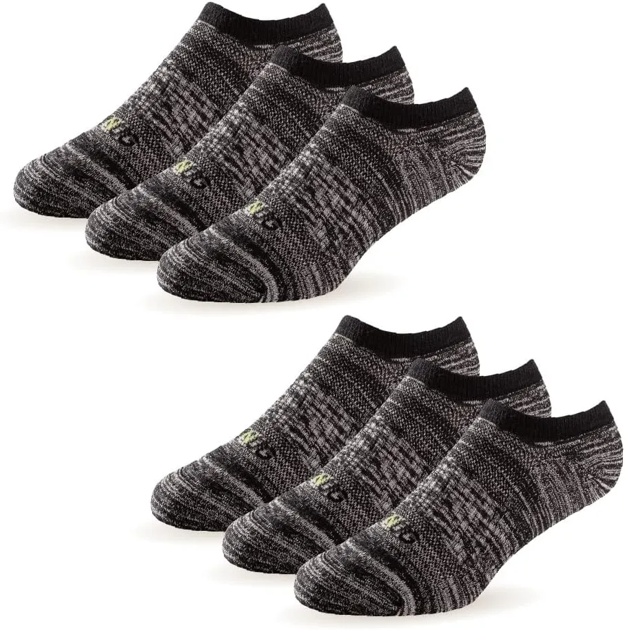 sNug Athletic Sport Socks Anti Odor Moisture Absorption Quick-Dry Performance Crew Ankle Low Cut 6 Pair