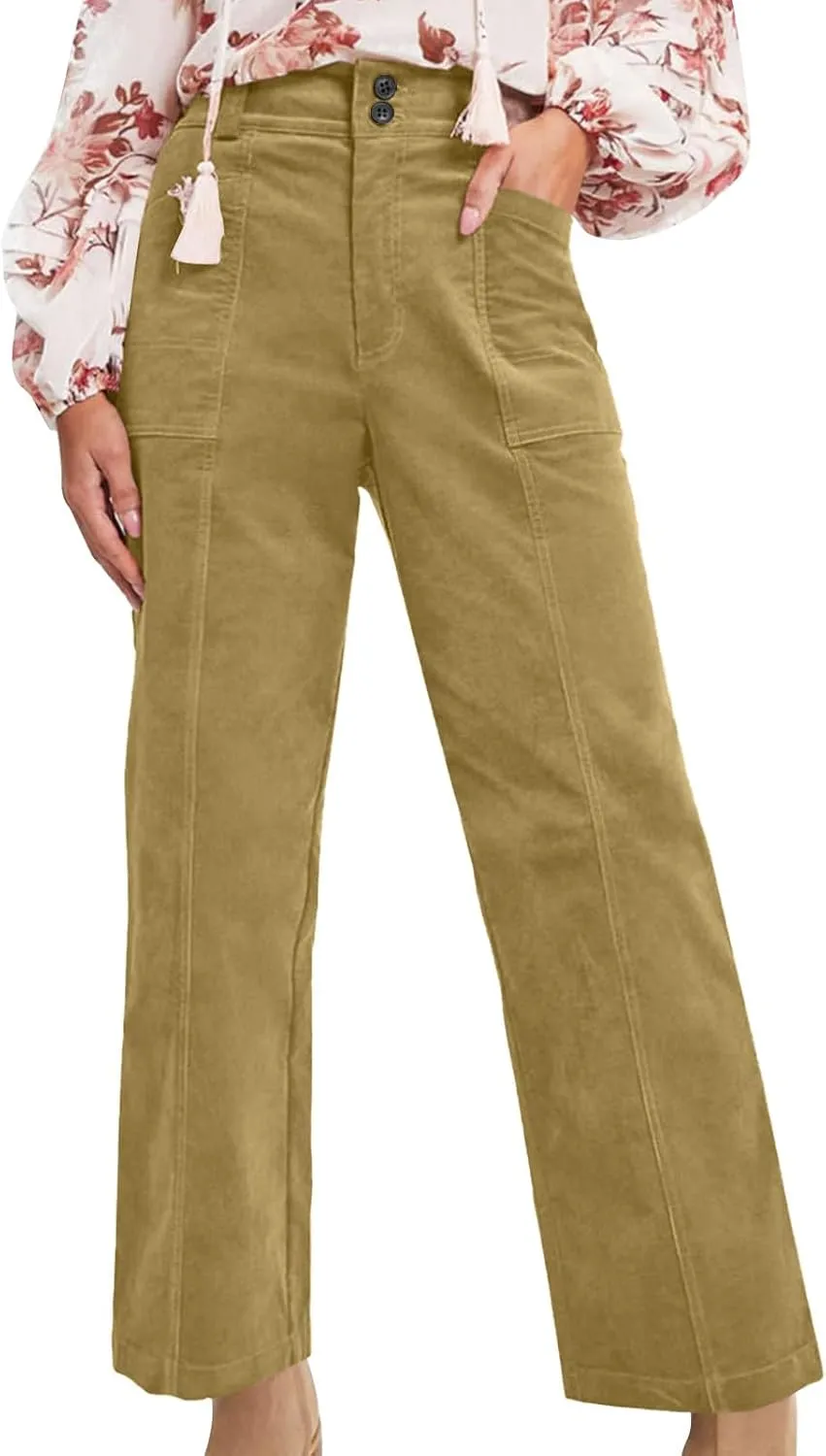 Straight Leg Pants Women Casual Athletic Pants Stretch Work Trousers Comfort Hiking Pants Classic Daily Pants