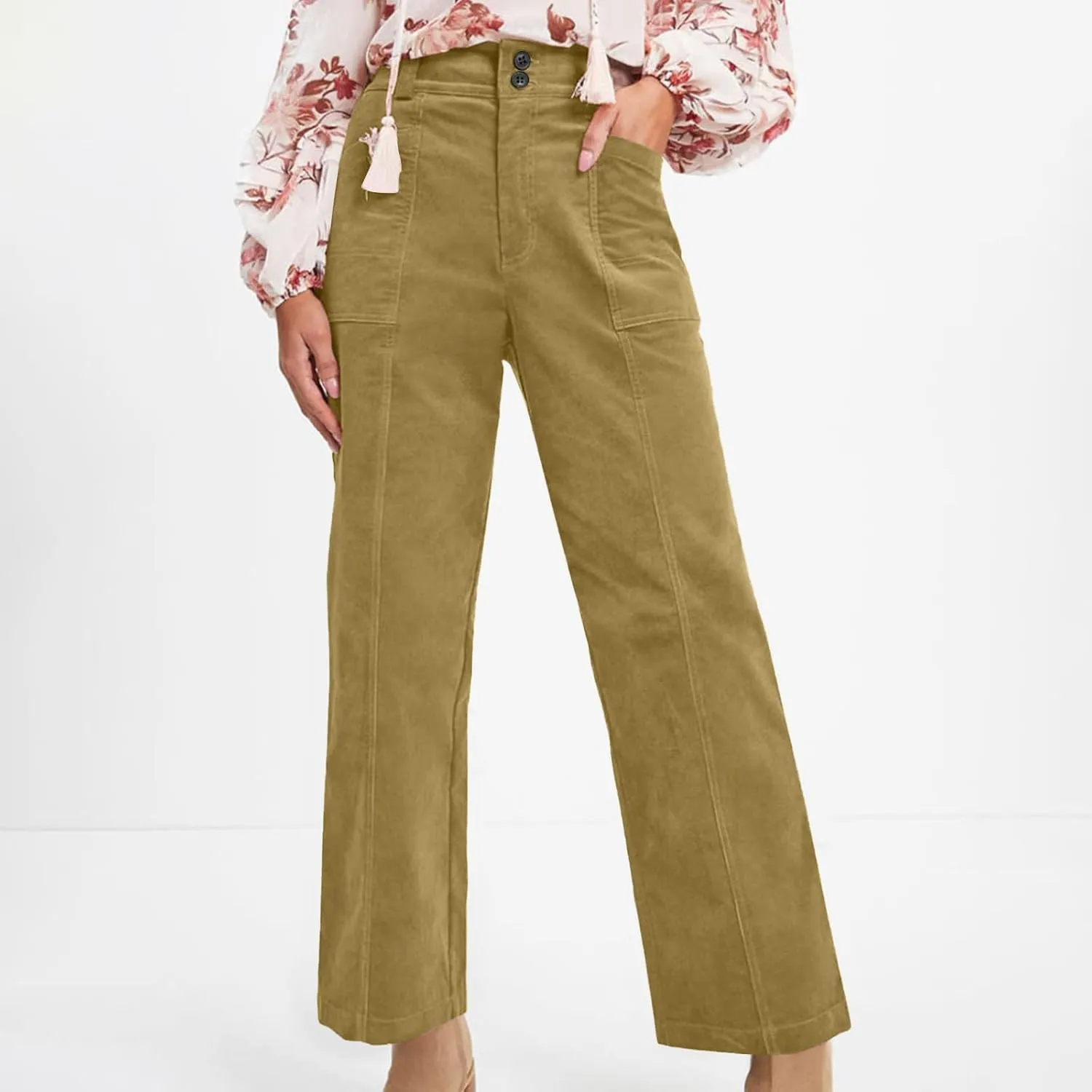 Straight Leg Pants Women Casual Athletic Pants Stretch Work Trousers Comfort Hiking Pants Classic Daily Pants