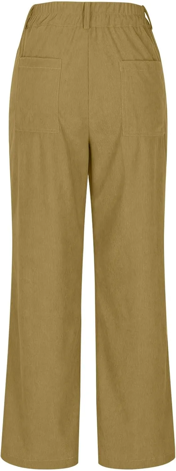 Straight Leg Pants Women Casual Athletic Pants Stretch Work Trousers Comfort Hiking Pants Classic Daily Pants