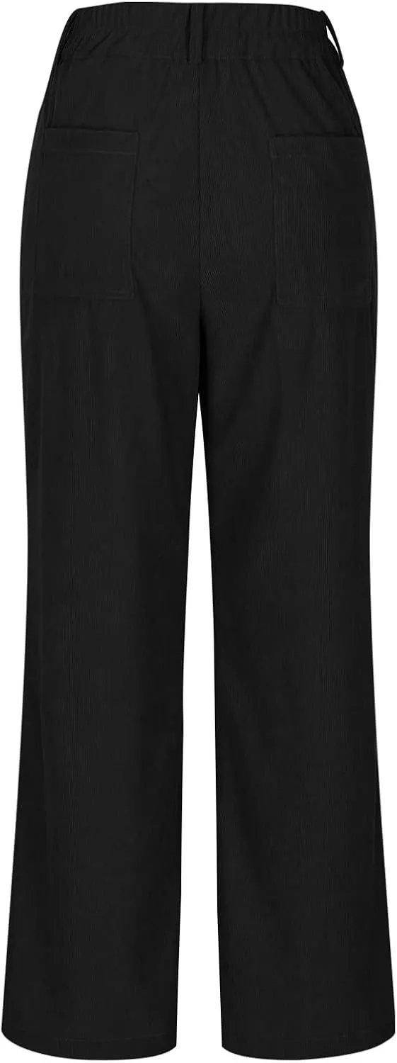 Straight Leg Pants Women Casual Athletic Pants Stretch Work Trousers Comfort Hiking Pants Classic Daily Pants